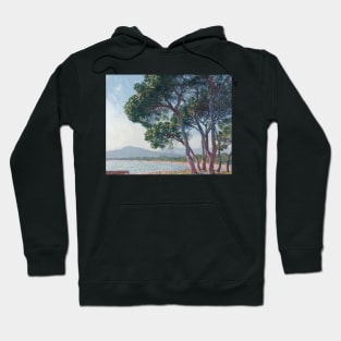 Beach of Juan-les-Pins by Claude Monet Hoodie